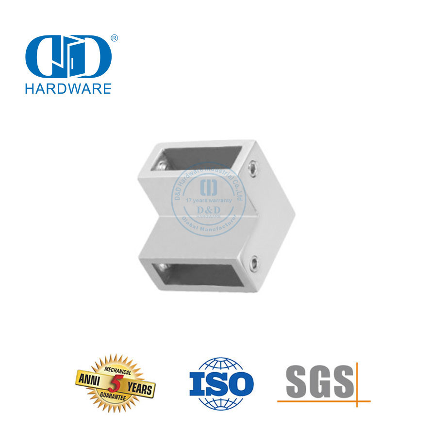 Stainless Steel Komersial Sistem Bilik Mandi Kaca Panel Braket Konektor Aksesoris Pintu Kaca-DDSC011