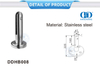 Stainless Steel Tanpa Bingkai Kaca Langkan Posting Langkan Pagar Kaca Penjepit Keran Pegangan Dinding Bracket-DDHB008