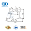 Pabrik Grosir Stainless Steel Kaca Aksesoris Pintu Hardware Roller Track Untuk Kamar Mandi Toilet Toilet-DDGS147