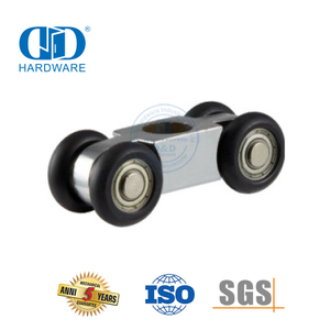 Stainless Steel Kantor Roda Gantung Pintu Geser Roller Track Pulley Perangkat Keras Kaca Untuk Kamar Mandi Toilet-DDGS157