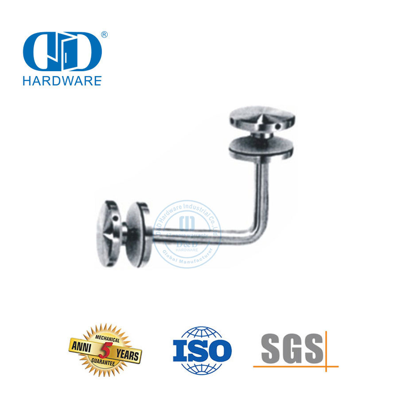 Produsen Stainless Steel Door Fitting Kaca Tangga Langkan Railing Handrail Bracket-DDHB001
