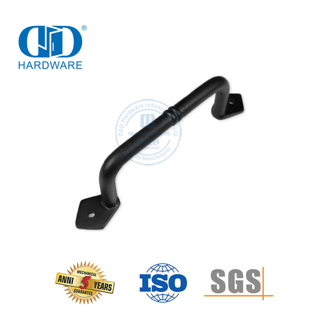 Stainless Steel Baja Hitam Inset Tersembunyi Pintu Siram Tersembunyi Geser Pintu Gudang Pegangan Pintu Dua Sisi Handle-DDBD117