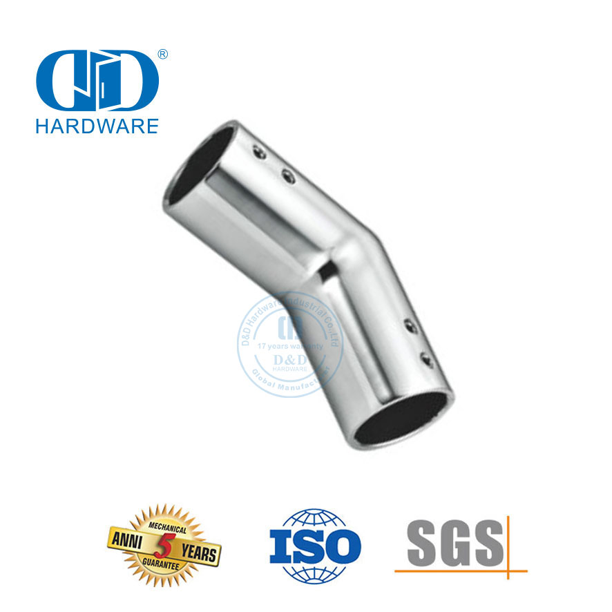 Stainless Steel Pabrik Kaca Tabung Pemegang Klip Pipa Pintu Konektor Panel Kaca Connector-DDSC034