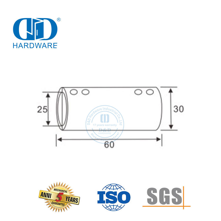 Konektor Braket Panel Kaca Stainless Steel Partisi Bilik Mandi Konektor Panel Kaca-DDSC037