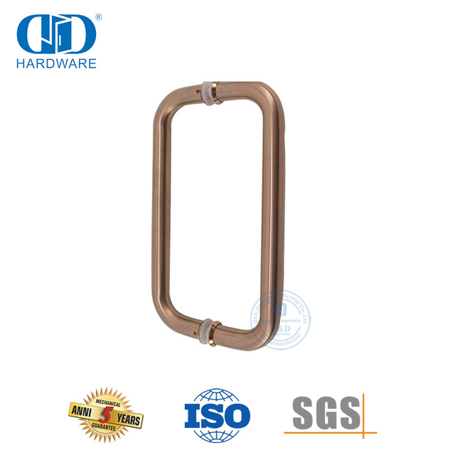 Gagang Tarik Pintu Kaca Mandi Stainless Steel Berbentuk Bulat Bulat-DDPH007-A-RG