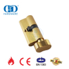 Silinder Kunci Tanggam Kamar Mandi Kuningan Satin dengan Sertifikasi EN 1303-DDLC007-70mm-SB