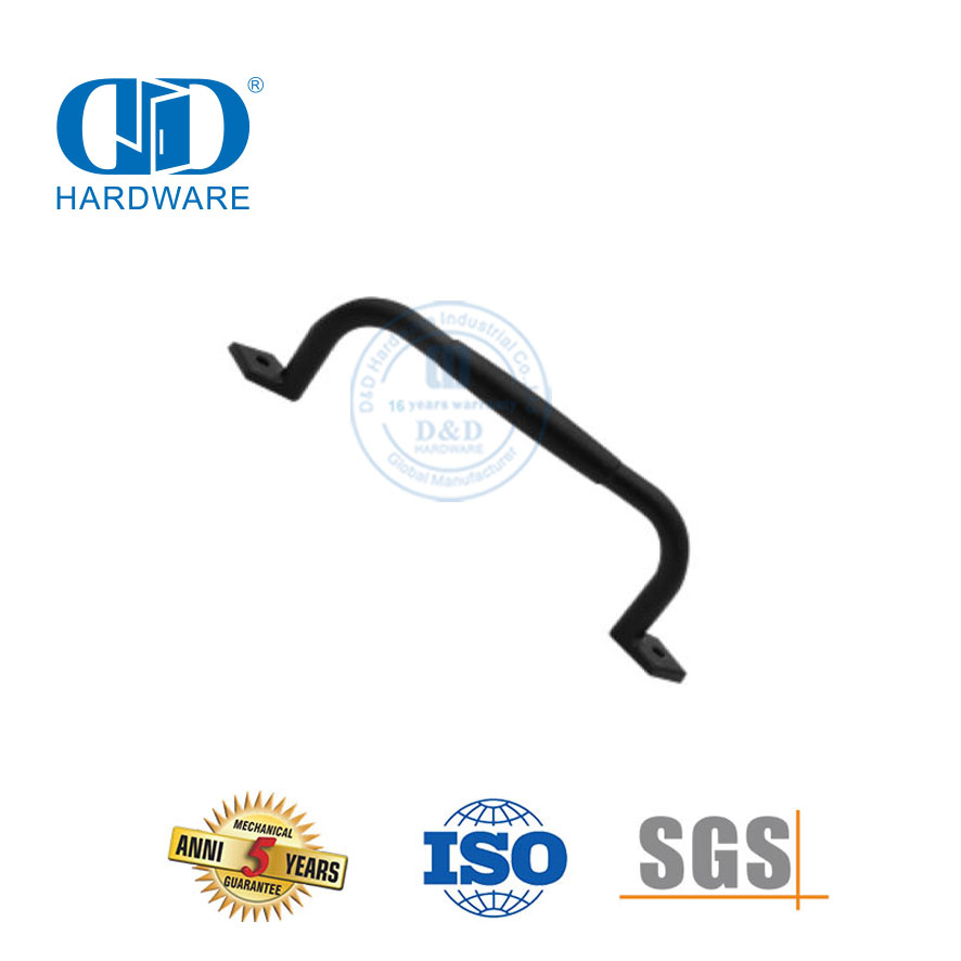 Pegangan Pintu Gudang Geser Hitam Sederhana Antik Baja Tahan Karat Produsen Perangkat Keras Furnitur Perangkat Keras Konstruksi-DDBD118