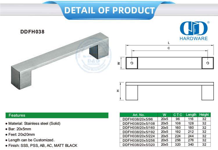 tarikan laci flush mount