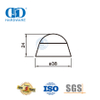 Penghenti Pintu Tugas Berat Penghenti Pintu Logam Stainless Steel Padat dengan Cincin Karet untuk Pintu Geser-DDDS042