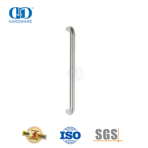 Pegangan Kaca Offset Stainless Steel Kustom Tahan Lama untuk Kamar Mandi Shower-DDPH020