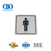 Pelat Tanda Papan Gantung Tanda Tangan Api Baja Tahan Karat Pelat Tanda Toilet Kamar Mandi Pria-DDSP001