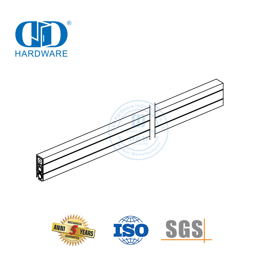 Kit Perlindungan Segel Jatuhkan Nilai Api Grafit Dapat Diperluas Multi Aplikasi Bantalan Engsel Intumescent -DDIG007