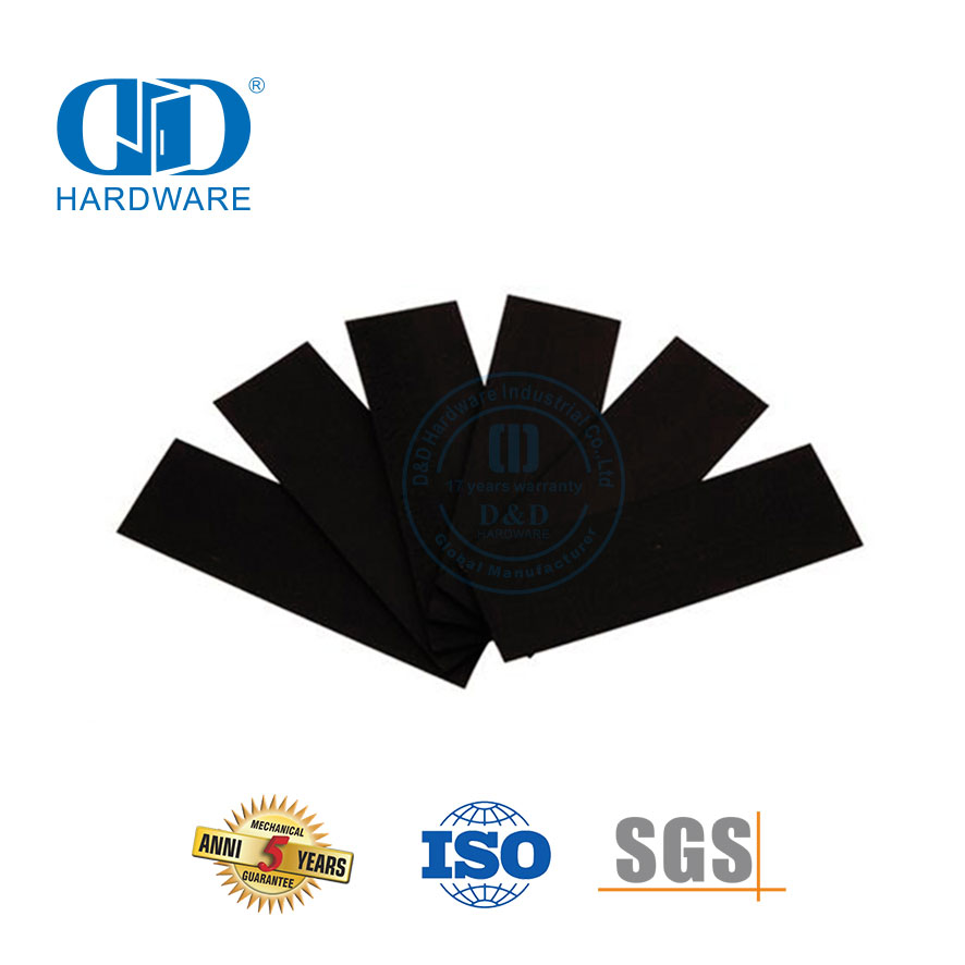 Kit Perlindungan Engsel Segel Pintu Intumescent Api Grafit yang Dapat Diperluas Intumescent Pad-DDIG001