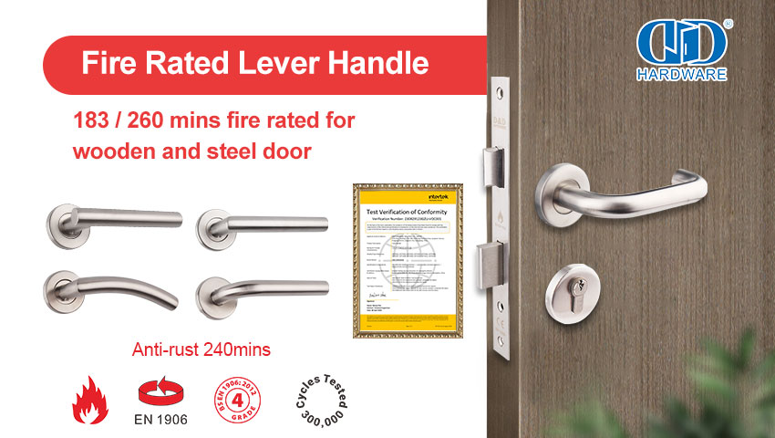 Keunggulan Bersertifikat: Memahami EN 1906 Kelas 4 dan EN 1634 Pegangan Pintu Diberi Kebakaran