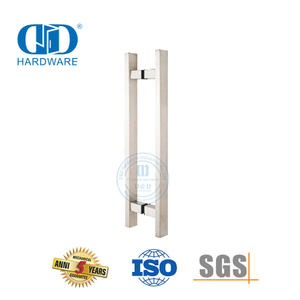 Aksesoris Pintu Stainless Steel Fitting Pintu Kaca Bentuk T Persegi Pull Handle-DDPH016