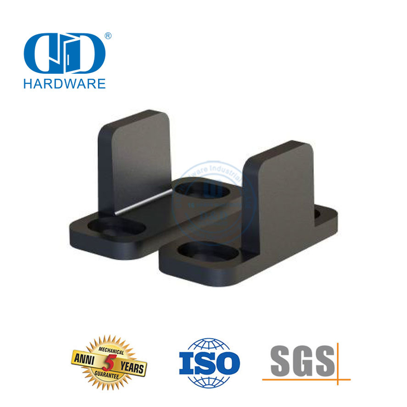 Stainless Steel Hitam Pintu Ganda Pintu Gudang Perangkat Keras Pintu Panduan Lantai Bawah-DDBD085
