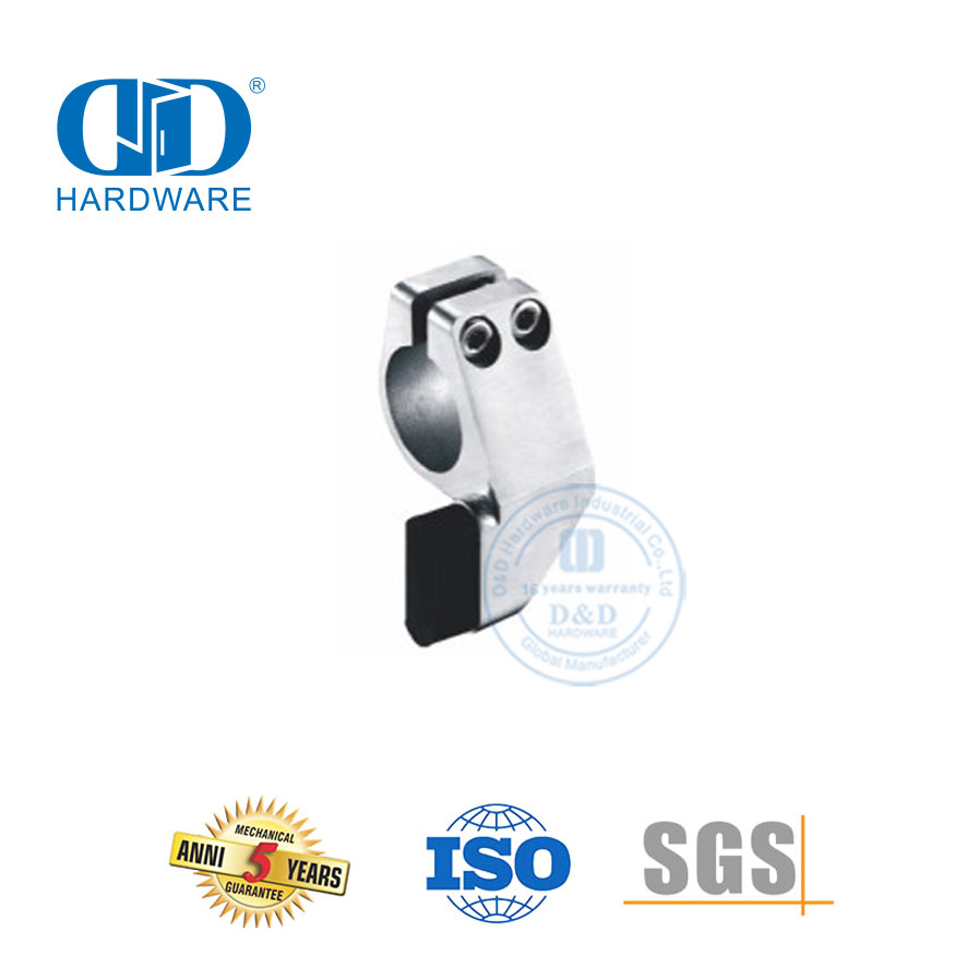 Aksesoris Kaca Stainless Steel Pintu Geser Kaca Konektor Pintu Kaca Terintegrasi Untuk Kamar Mandi-DDGS001