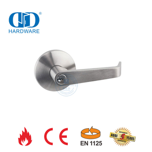 Stainless Steel CE Tahan Api Pintu Keluar Bar Panik Exit Lock Lever Trim dengan Kunci untuk Hotel Sekolah Door-DDPD012-CE