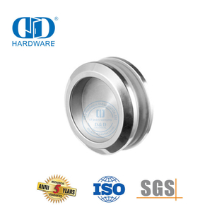 Desain Fashion Cermin Satin Finish Kaca Pintu Geser Perangkat Keras Pegangan Cupped Kaca Pintu Geser Lock-DDSK014
