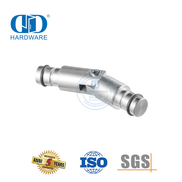Tube Corner Masukkan Aksesoris Kaca Stainless Steel Pintu Hardware Pemasangan Pintu Kaca Untuk Kamar Mandi Toilet-DDGS130