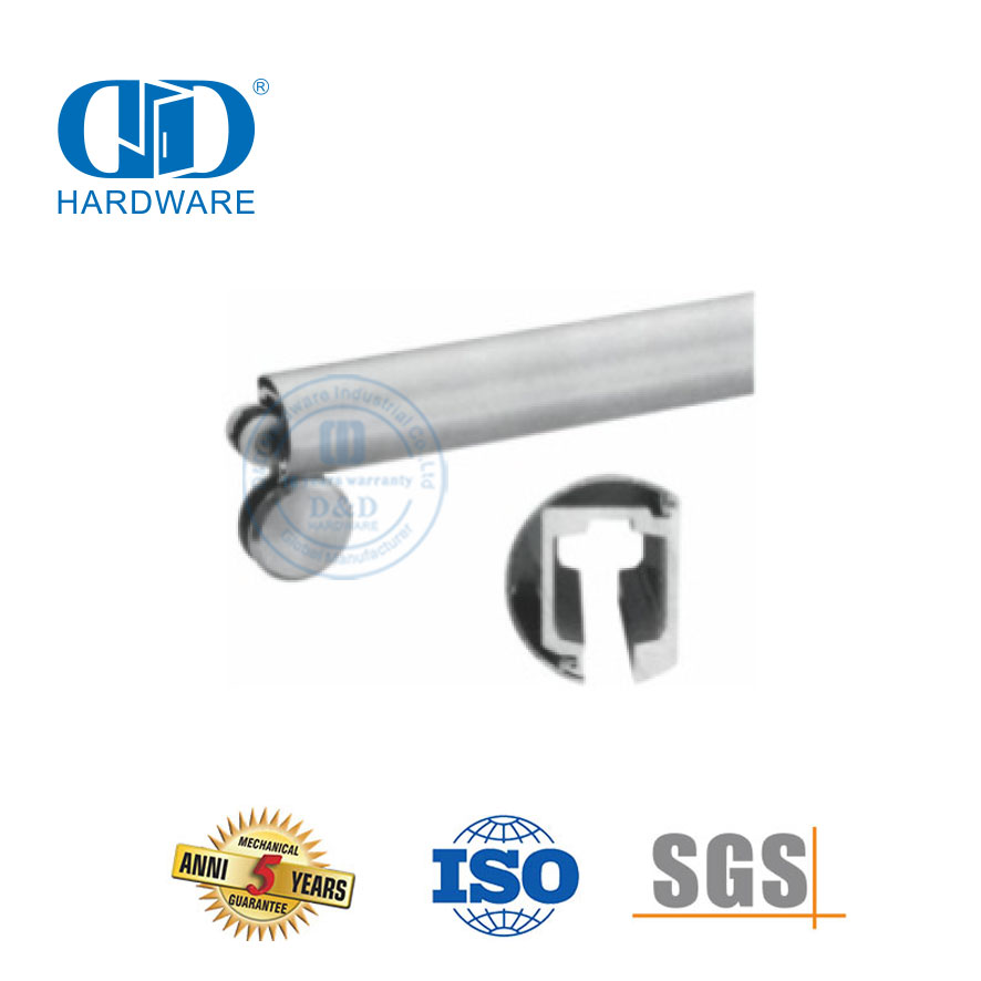 Aksesoris Kaca Besi Stainless Steel Pintu Geser Perlengkapan Pintu Rol Gantung Untuk Kamar Mandi-DDGS142