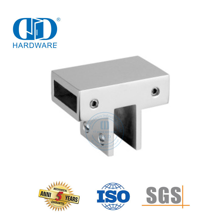 Stainless Steel Kamar Mandi Dukungan Panel Kaca Konektor Pintu Kaca Perangkat Keras Shower Cubicle System-DDSC016