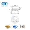 Sistem Pivot Pintu Kaca Stainless Steel Glass Point Fixed Fitting Patch Fitting Pivot-DDGP021