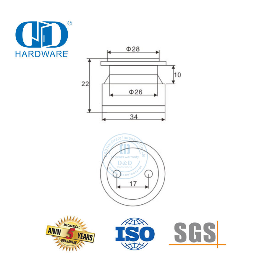 Sistem Pivot Pintu Kaca Stainless Steel Glass Point Fixed Fitting Patch Fitting Pivot-DDGP021