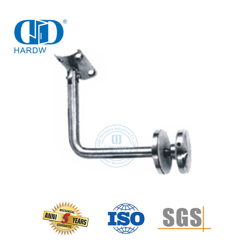 Braket Dinding Pagar Tangga Baja Tahan Karat Braket Pemasangan Dinding Braket Pegangan Kaca Pas-DDHB003