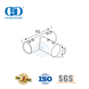 Konektor Pipa Bulat Stainless Steel Sistem Bilik Mandi Komersial Konektor Braket Panel Kaca-DDSC036