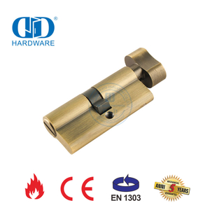 Profil Euro Kuningan Antik EN 1303 Silinder Pintu Toilet untuk Kunci Tanggam-DDLC007-70mm-AB