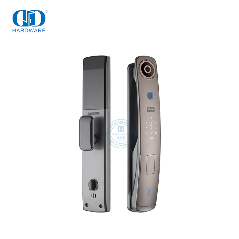 Kunci Pintu Kamera Pintar Remote Control Wifi Tuya Kartu Sidik Jari Kata Sandi Digital Keamanan Rumah Kualitas Tinggi -DDEL001