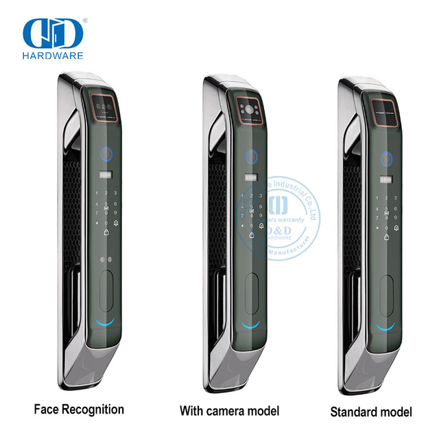 Kamera WiFi Memantau Audio Dan Mengambil Gambar Kunci Pintu Pengenalan Sidik Jari/Telapak Tangan/Wajah Otomatis -DDEL008