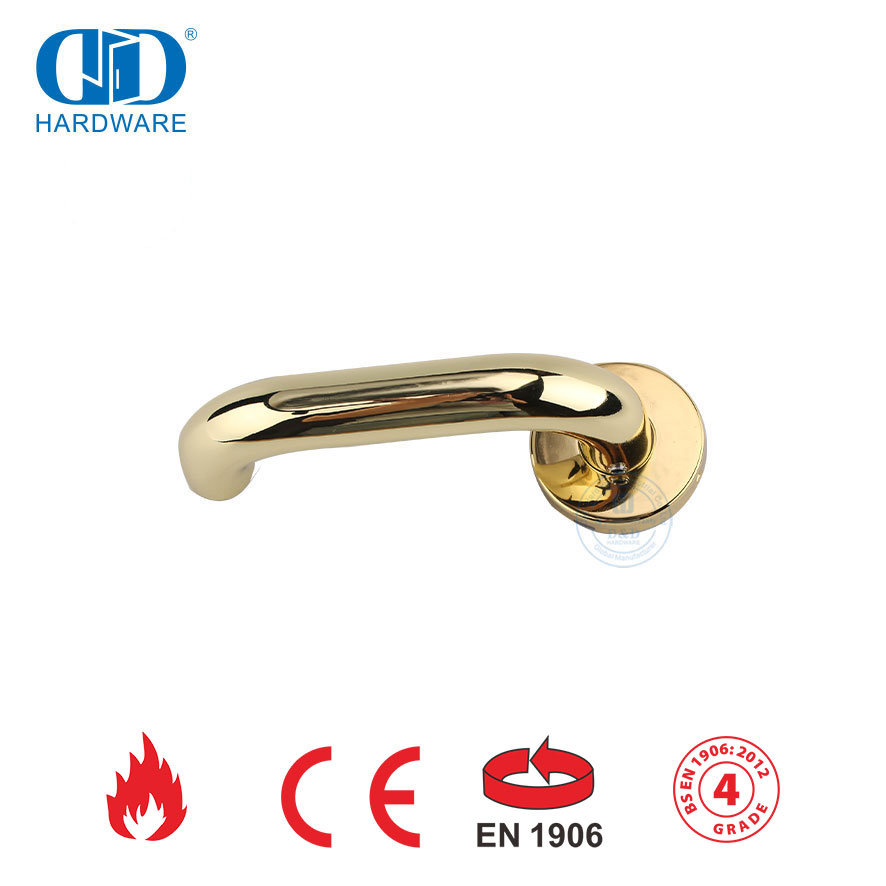 Gagang Tuas Stainless Steel 304 BS EN 1906 untuk Pintu Kayu-DDTH001-PVD