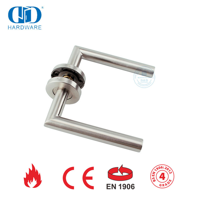 Gagang Pintu Keamanan EN 1906 Finish Satin untuk Pintu Logam-DDTH003-SSS