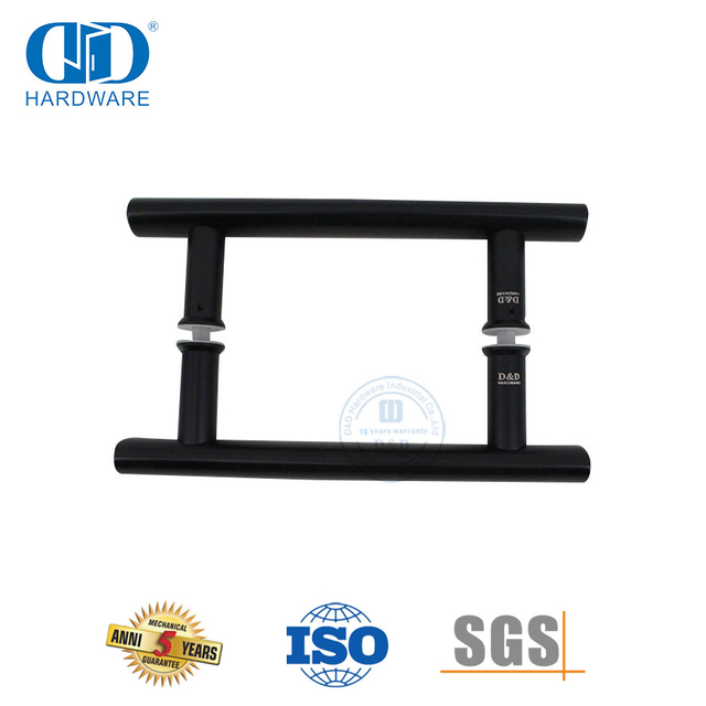 Gagang Tarik Pintu Interior Sisi Ganda untuk Pintu Kaca Geser Komersial-DDPH001-A Φ25-MB