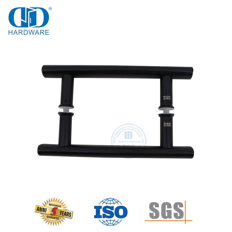 Gagang Tarik Pintu Interior Sisi Ganda untuk Pintu Kaca Geser Komersial-DDPH001-A Φ25-MB