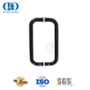 Route Solid Steel Round Pull Dan Flush Glass Door Pull Handle untuk Pintu Kaca-DDPH007-A-MB