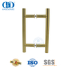Pegangan Pintu Kamar Mandi Dorong Tabung Stainless Steel Bentuk H Finish Kuningan Satin-DDPH001-A Φ22-SB