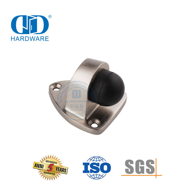 Penahan Pintu Belahan Karet Stainless Steel 304 untuk Aksesoris Pintu Metal-DDDS029