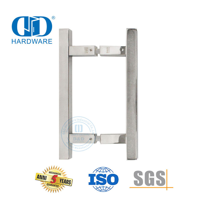 Gagang Tarik Stainless Steel Cermin Dipoles untuk Pintu Kaca Komersial-DDPH016-A Φ25-PSS