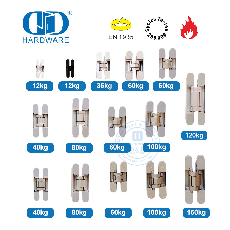 EN1935 Produsen Engsel Pintu Tersembunyi 3D untuk Pintu Tugas Berat-DDCH008-G120