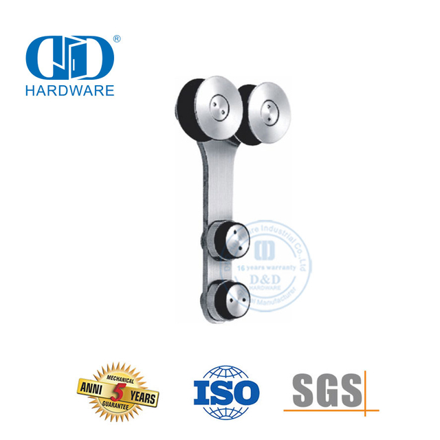 Gantungan Pintu Geser Aksesoris Kaca Stainless Steel Set Aksesori Kamar Mandi Fitting Kaca untuk Kamar Mandi-DDGS100