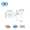 Keamanan Tinggi Stainless Steel Square Floor Drain Kamar Mandi Shower Drain Perangkat Keras Kamar Mandi untuk Pintu Kaca-DDFD0011
