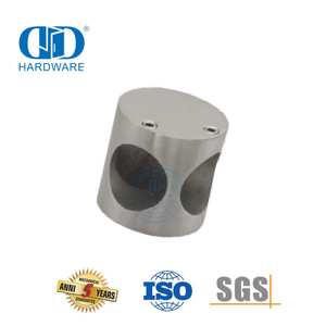 Konektor Engsel Mandi Kaca Stainless Steel Konektor Tabung Konektor Sudut Dinding-DDWC007