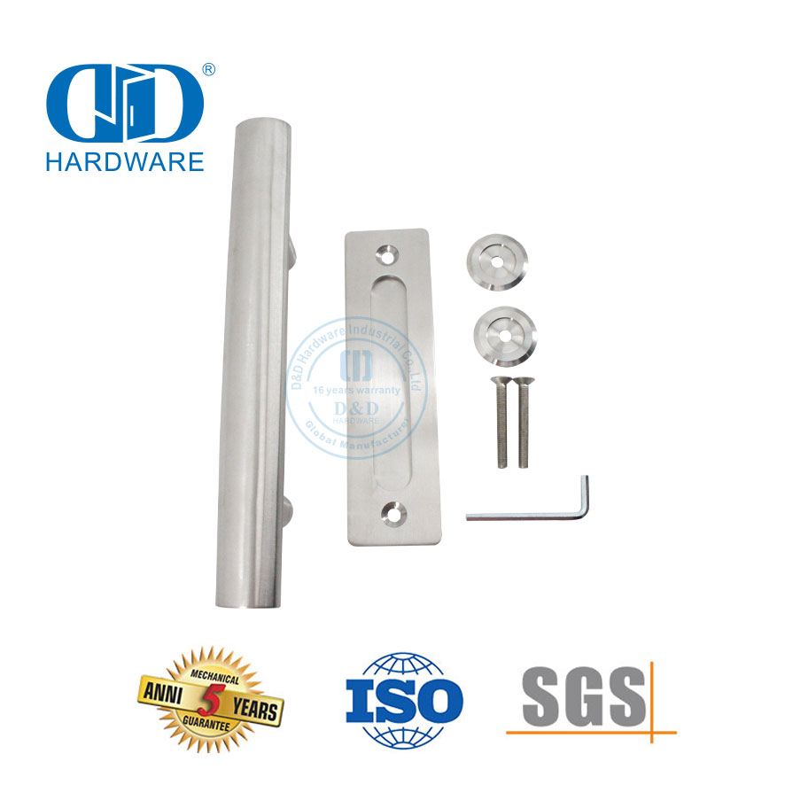 Stainless Steel Desain Modern Komersial Perabot Perumahan Pintu Geser Gudang Tarik Pegangan Pelat Belakang Pintu Handle-DDBD101 SSS