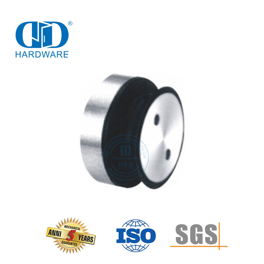 Grosir Stainless Steel Pintu Geser Perangkat Keras Rol Kaca Piont Fitting Perangkat Perabot-DDGP020