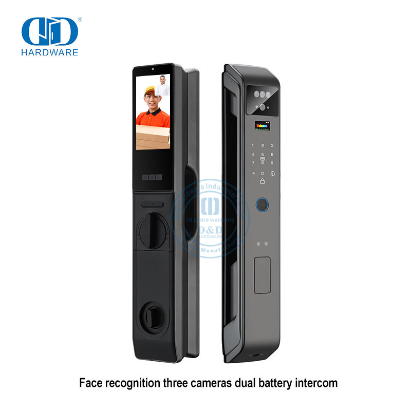 Kombinasi Pintar Elektronik 1080 Hd Kamera Wifi Kunci Pintar Sidik Jari Jarak Jauh dengan Kamera -DDEL004