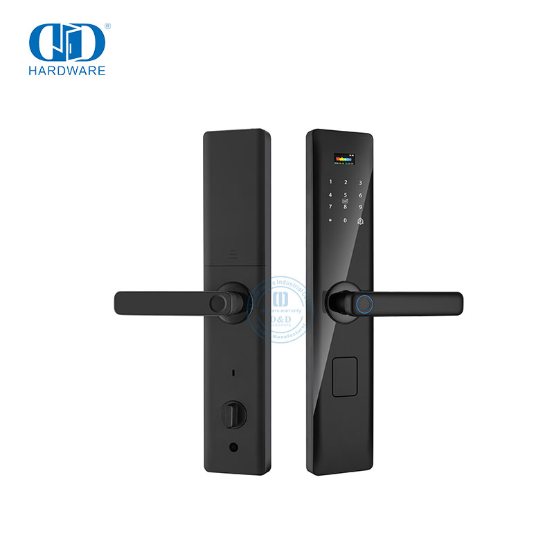 Gagang Pintu Depan Kunci Rumah Pintar Sidik Jari Elektronik dengan Layar-DDDL001
