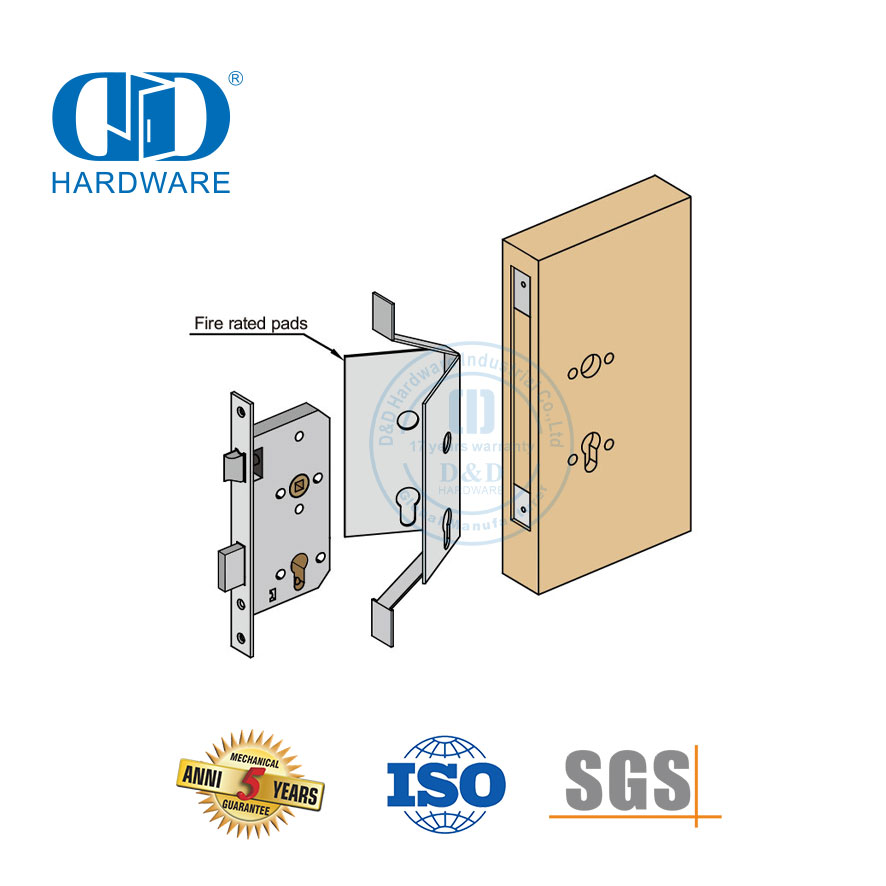Kit Perlindungan Kunci Tanggam Bantalan Engsel Intumescent Strip Segel Karet Segel Pintu Grafit Dapat Diperluas-DDIG002